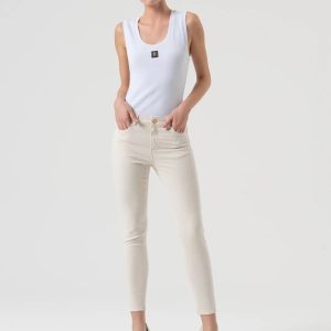 Jeans Slim Effetto Push Up in Raso