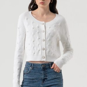 Cardigan regular fit con trecce