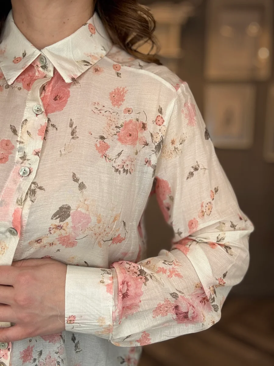Camicia Bloom rosa - immagine 4