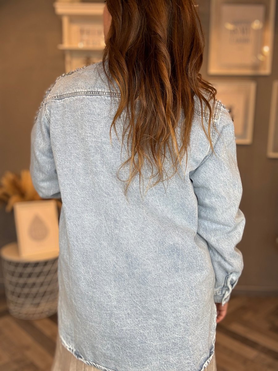 Giacca camicia in denim Diamonds - immagine 9