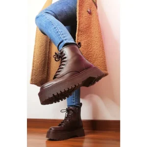 Anfibio boots platform basic, BORDEAUX!
