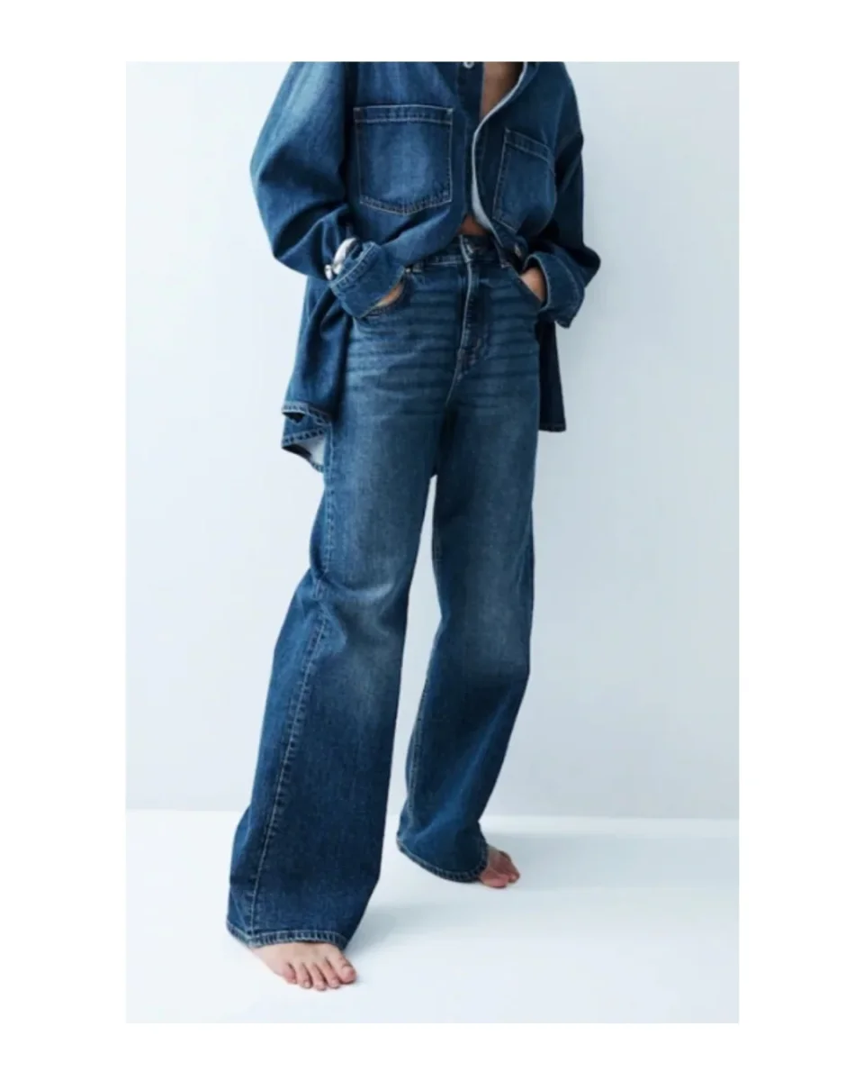 Jeans wide leg lavaggio scuro! - immagine 2