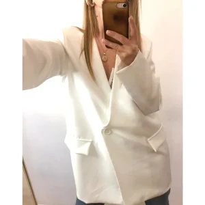Blazer over squadrato tinta unita!
