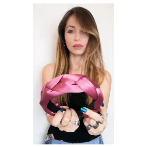 Cerchietto treccia, MAGENTA!