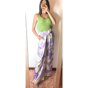 Pantapalazzo a fiori, LIME/LILLA!