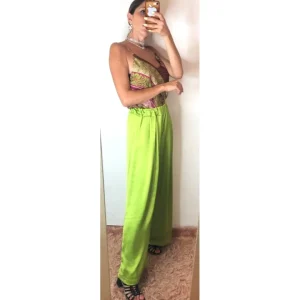 Pantapalazzo satin, PISTACCHIO!