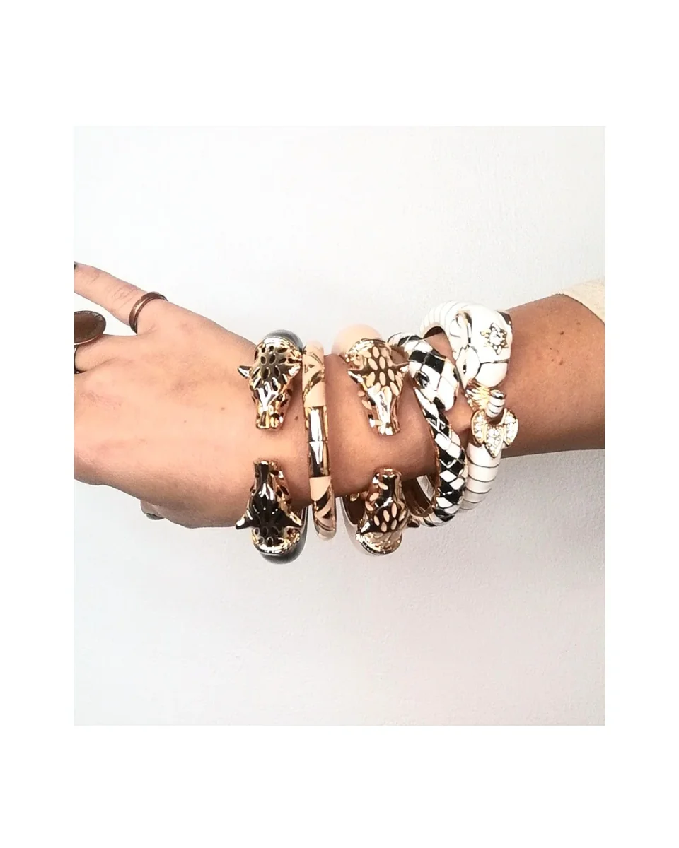 Bracciale vetrificato: ELEFANTE, PANTERA, SERPENTE! - immagine 2