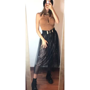 Gonna midi tulle e animalier!