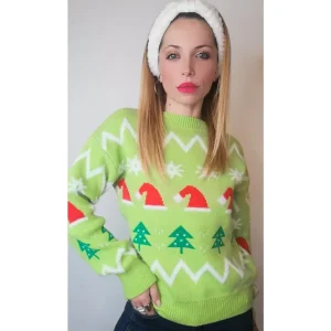 Maglione peluche CAPPELLI BABBO NATALE!