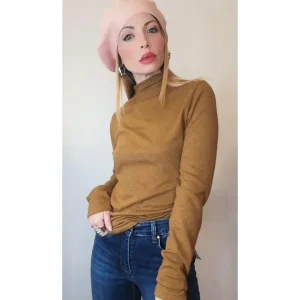 Maglioncino dolcevita 'Seconda Pelle', TABACCO!