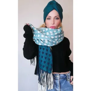 Sciarpa 100% viscosa cuori!