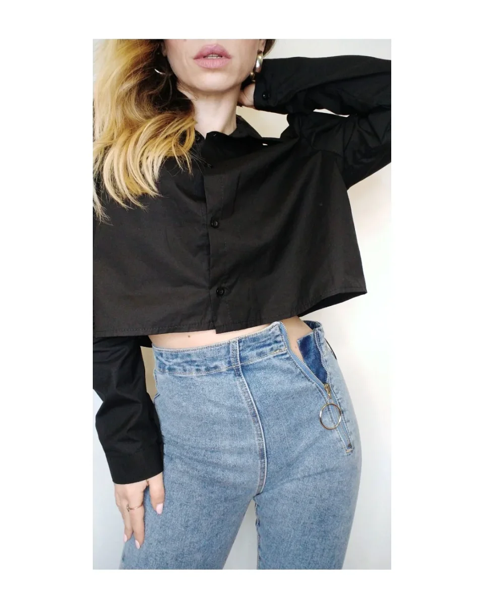 Jeans vita alta zip laterale! - immagine 5