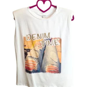 Tee '80Style Denim Time: BLU o ORO!