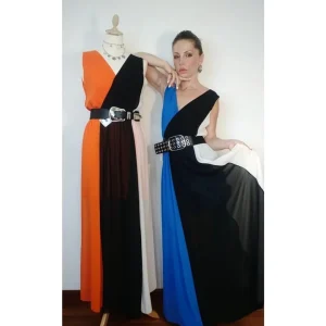 Vestito lungo tricolor!