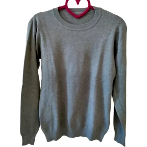 Maglione basic girocollo, GRIGIO!