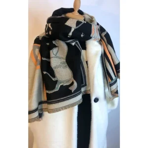 Sciarpa cashmere,lana,viscosa: CAVALLI!
