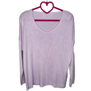 Maglioncino modal over scollo a barchetta, LILLA!