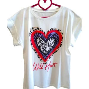 T-shirt 100% cotone Wild Heart!
