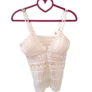 Top pizzo con spallina merletto!