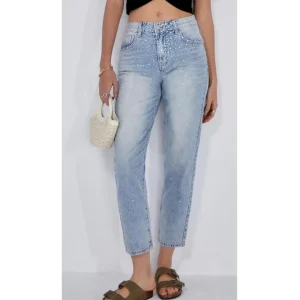 Jeans cigarettes con brillantini!