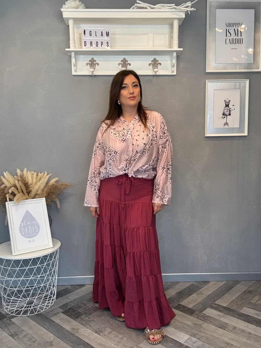 Gonna Dolce Vento bordeaux - immagine 8