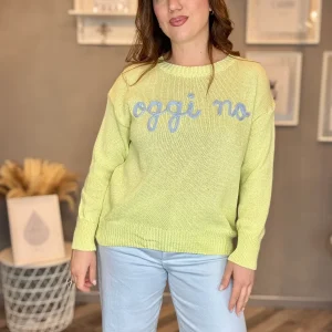 Maglioncino Oggi no giallo