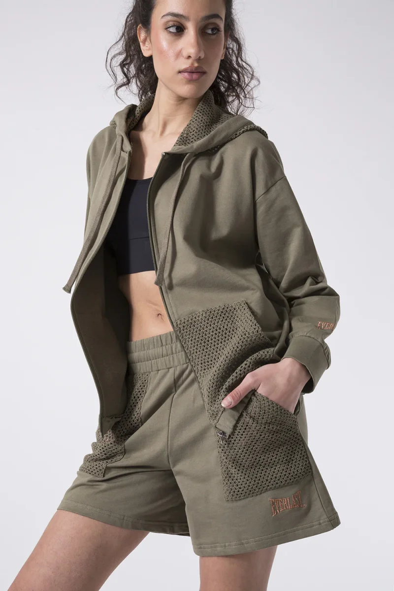 FELPA FULL ZIP CON CAPPUCCIO WANDERLUST - immagine 5