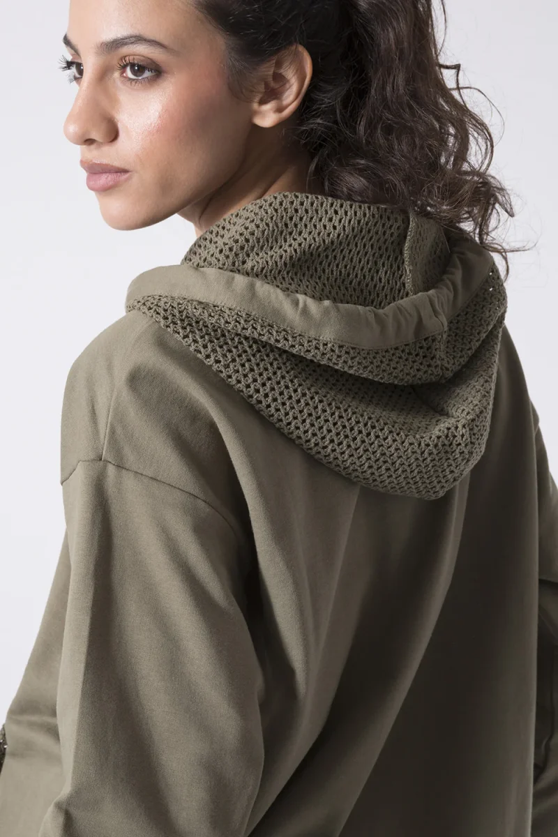 FELPA FULL ZIP CON CAPPUCCIO WANDERLUST - immagine 6