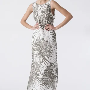 ABITO LUNGO WANDERLUST CON STAMPA ALL OVER