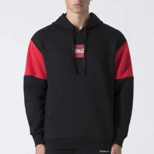 FELPA STREETWEAR CON INSERTI IN CONTRASTO