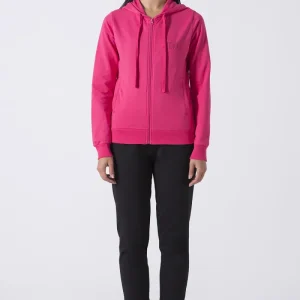 BASIC TUTA CAPPUCCIO IN FELPA STRETCH