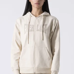 LEISURE FELPA OVER FULL ZIP CON CAPPUCCIO
