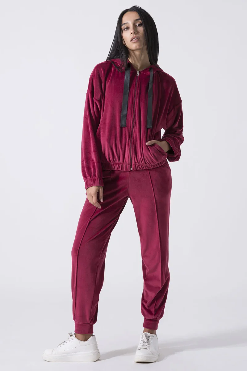 LEISURE GIACCA FULL ZIP CON CAPPUCCIO IN CINIGLIA - immagine 8
