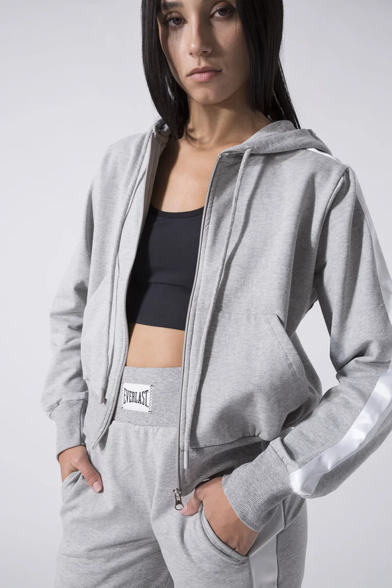 EXCLUSIVE FELPA FULL ZIP CON CAPPUCCIO - immagine 6