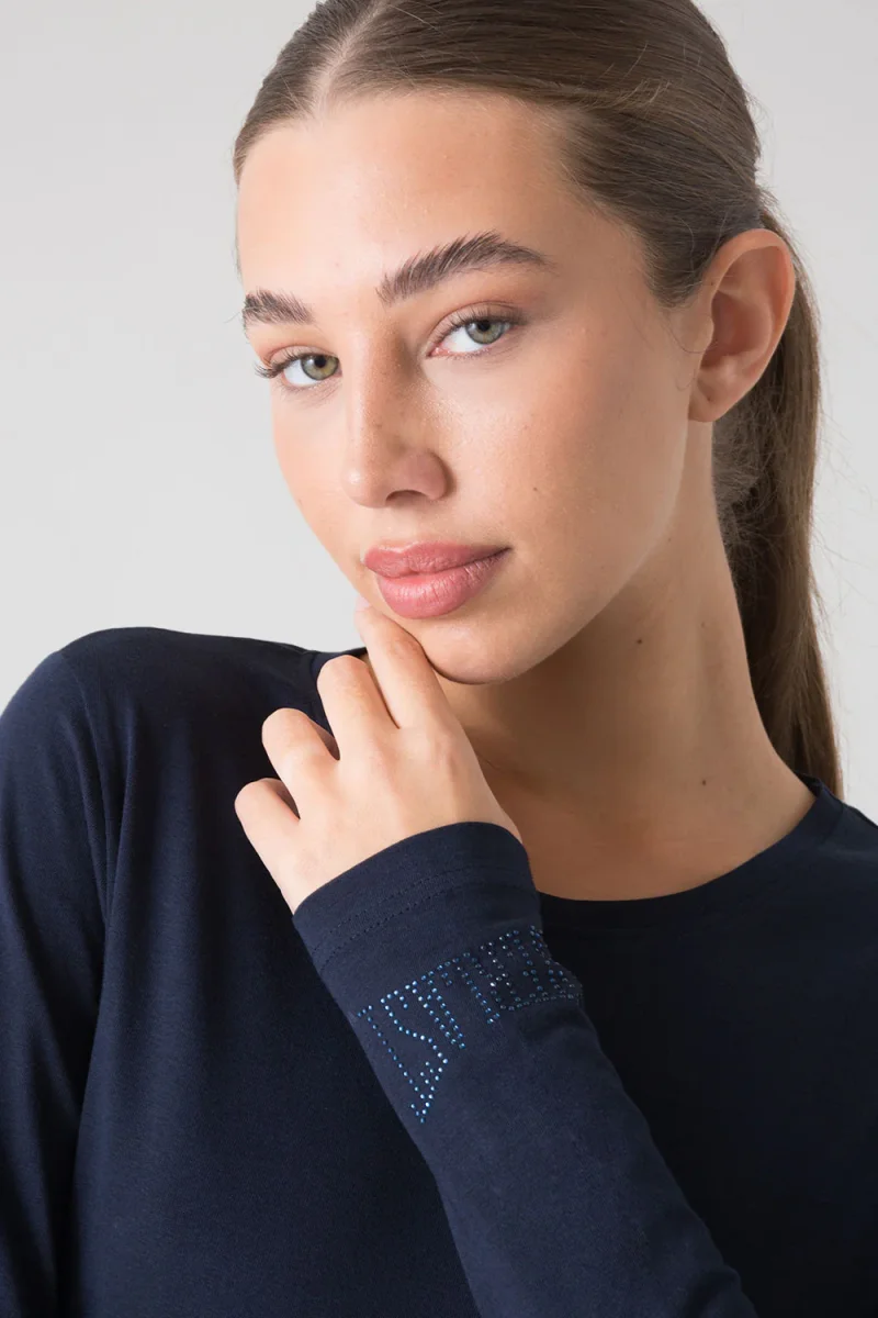 BASIC T-SHIRT A MANICHE LUNGHE - immagine 6