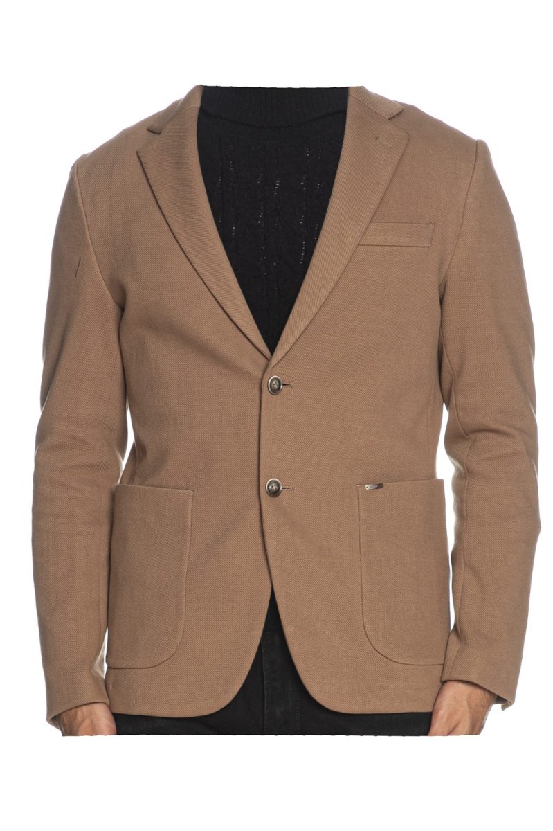 Blazer monopetto in tessuto texturizzato - immagine 6