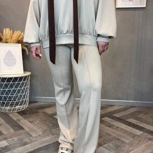 Pantalone flare in tessuto tecnico