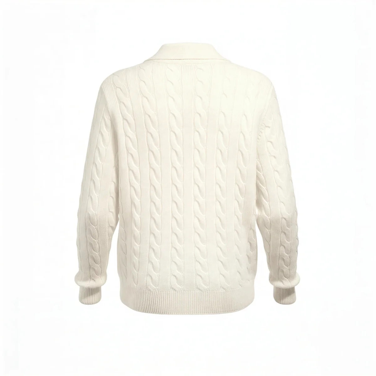 POLO A TRECCE PANNA - immagine 3