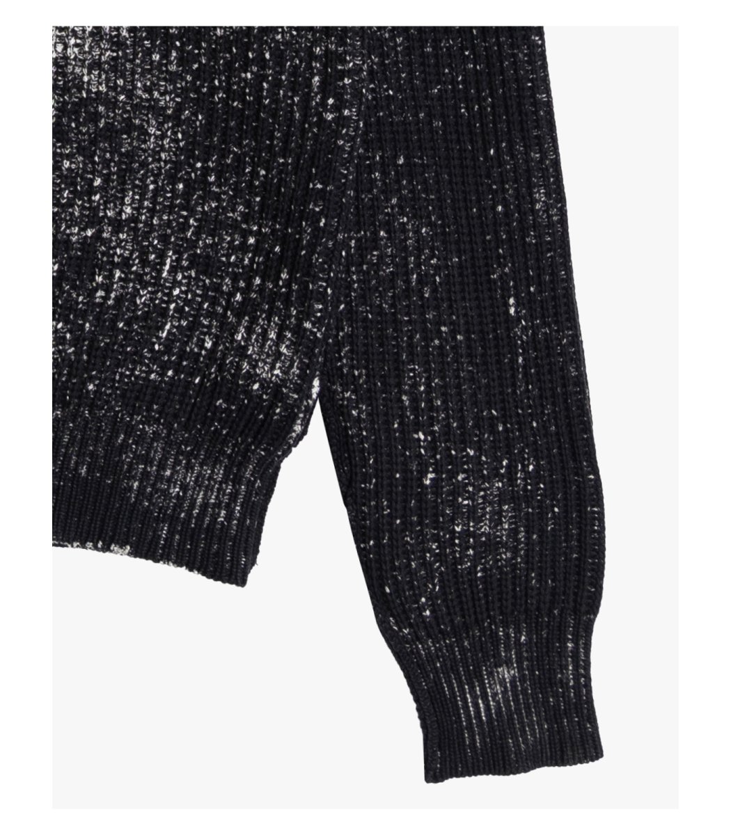 Maglione girocollo in cotone effetto delavé - immagine 5