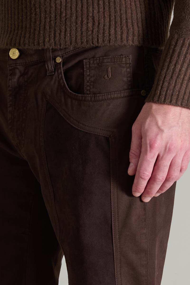 Pantalone JOHN – Cotone Toppa Alcantara® Slim - immagine 3