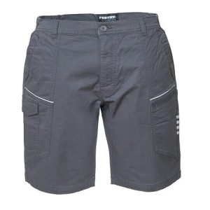 BERMUDA GRIGIO ROSSINI CON BANDE RIFLETTENTI –  R-STRETCH A00704