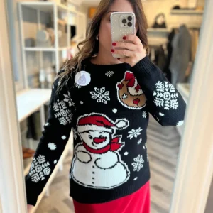 Maglione pupazzo di neve