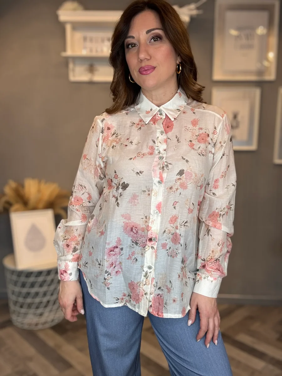 Camicia Bloom rosa - immagine 2