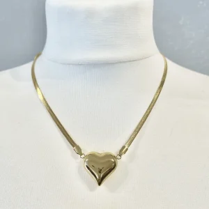 Collana cuore snake