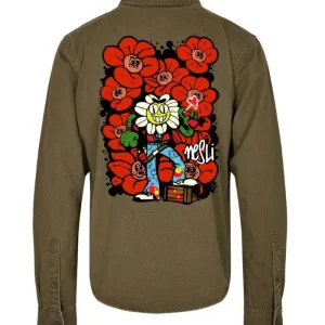 Camicia Military Green 100% Cotone in collaborazione tra Horda Brand & Nesli