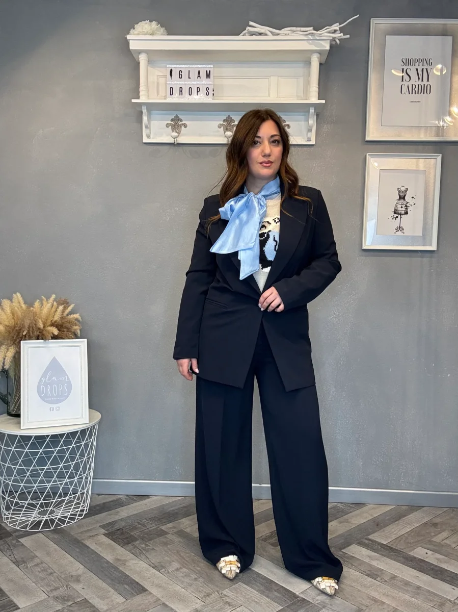 Blazer monopetto blu - immagine 8