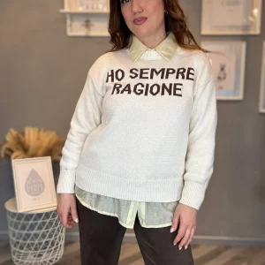 Maglioncino burro Ho sempre ragione