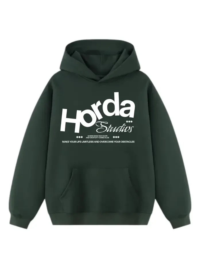 Felpa Boxy Fit 380g Cotone Premium – HORDA Studios Heavyweight Made in Italy - immagine 2
