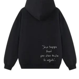 Felpa con cappuccio 100% Cotone Limited Edition Slogan