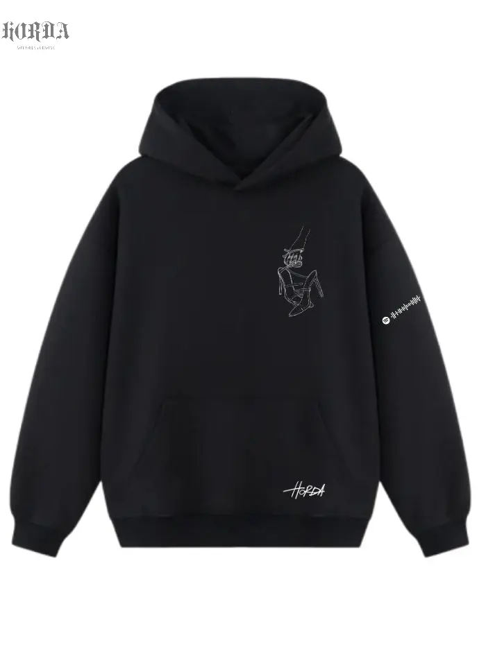 Felpa Sarah Toscano Horda 100% Cotone con Cappuccio